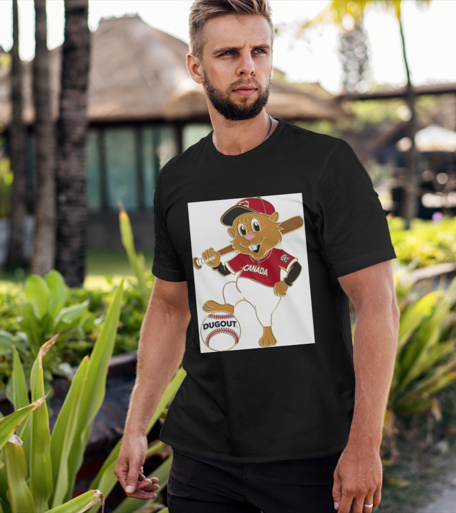 Canada Little League Beaver Baseball Dugout Pin T-Shirt