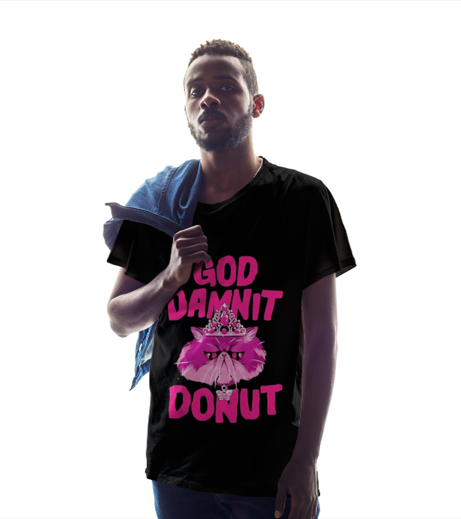 God Damnit Donut Grumpy Cat Princess T-Shirt