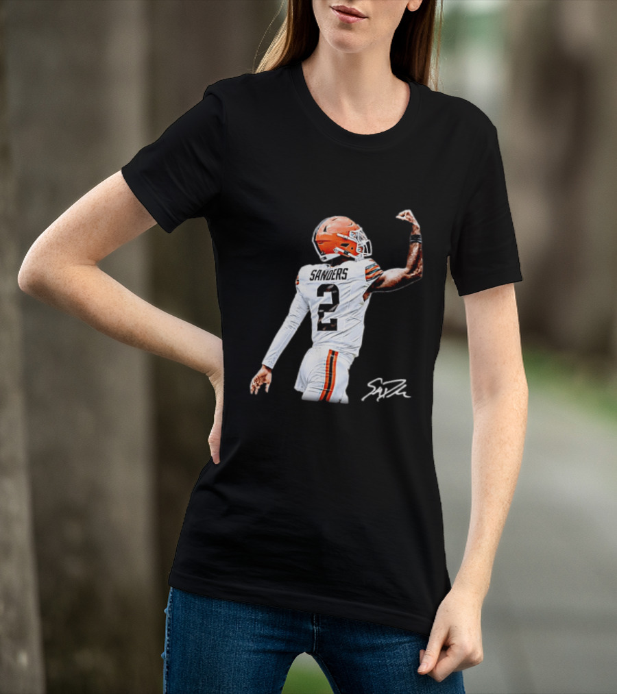 Sanders Number 2 Miami Dolphins Player Celebration T-Shirt