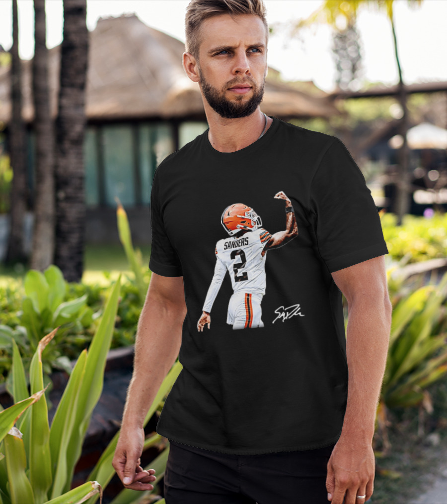 Sanders Number 2 Miami Dolphins Player Celebration T-Shirt