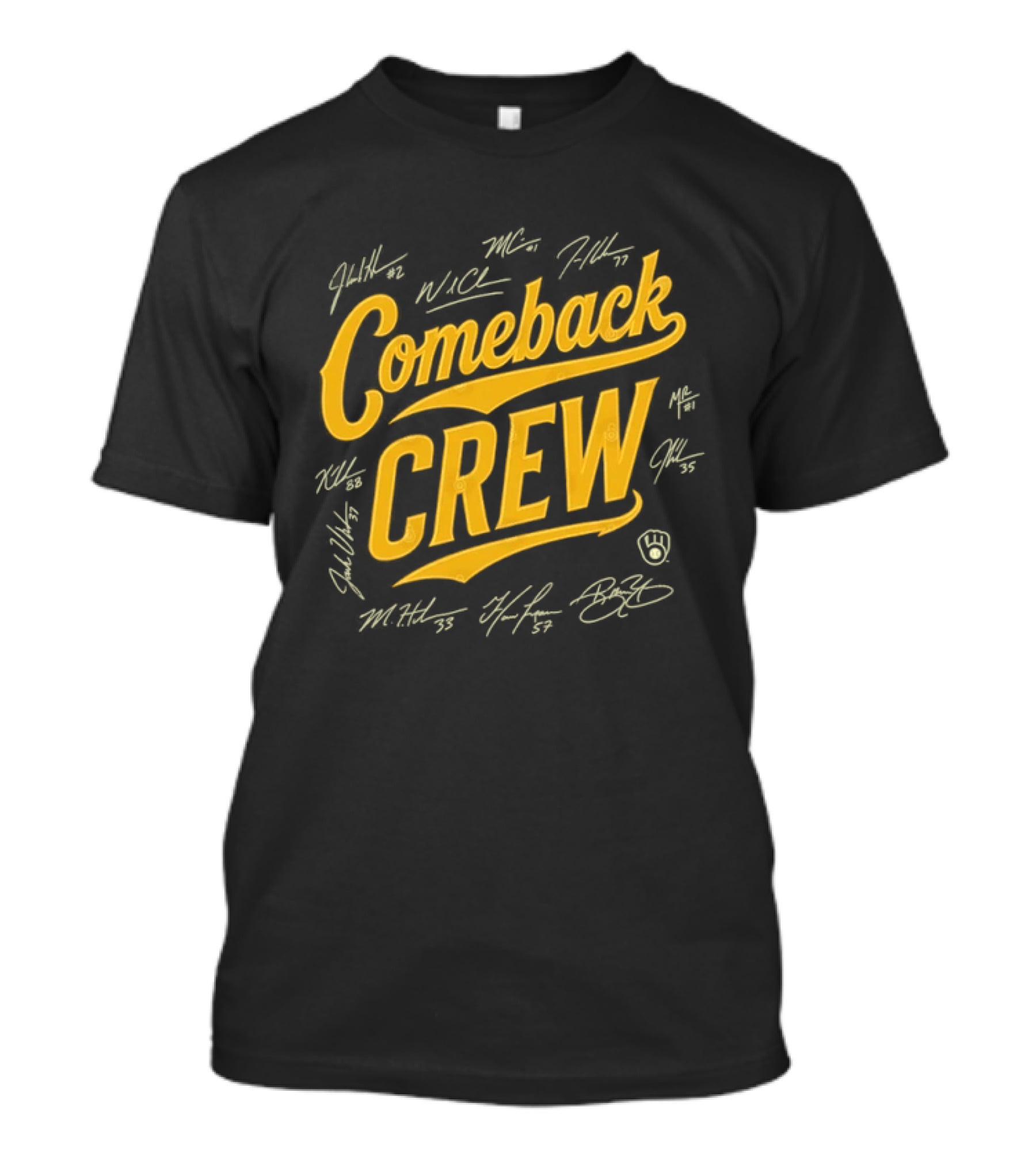 Milwaukee Brewers Comeback Crew Autographed Edition T-Shirt