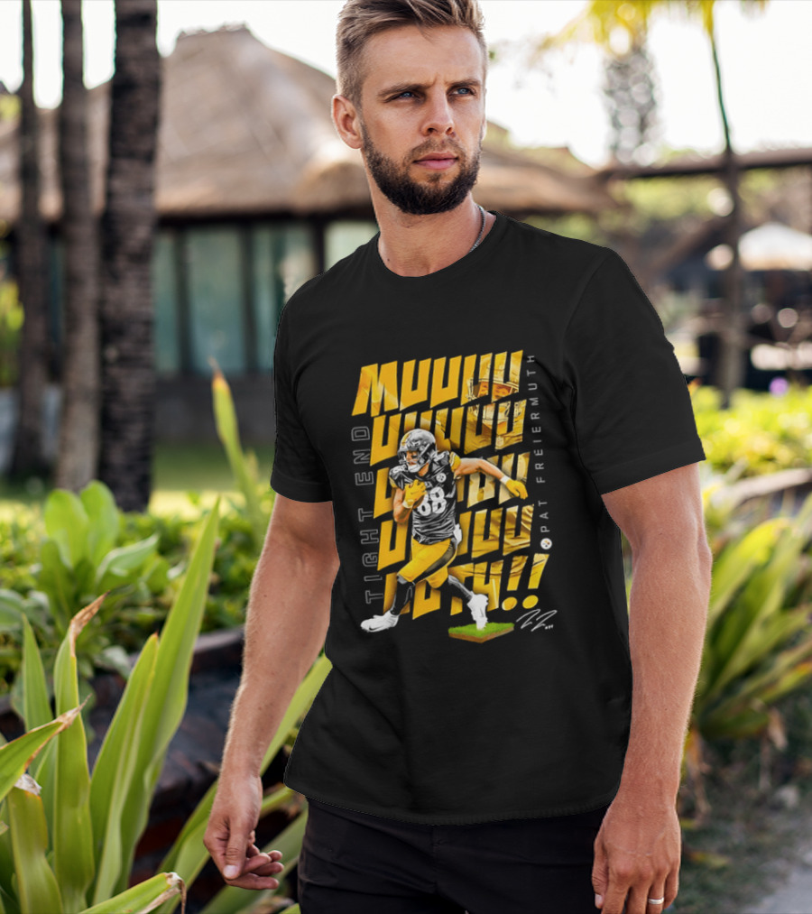 Pat Freiermuth Pittsburgh Steelers Muuuuuuth Tight End T-Shirt
