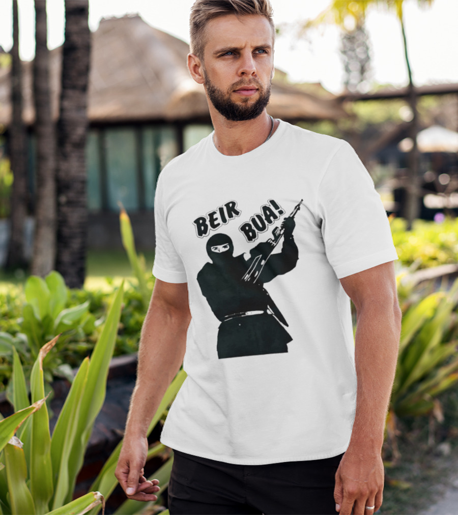 Beir Bua Irish Republican Ireland Gaelic Armed Figure T-Shirt