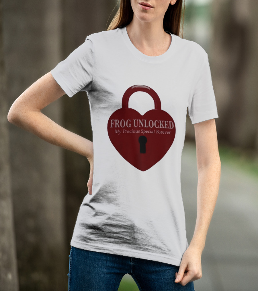 Frog Unlocked Heart Lock My Precious Special Forever T-Shirt