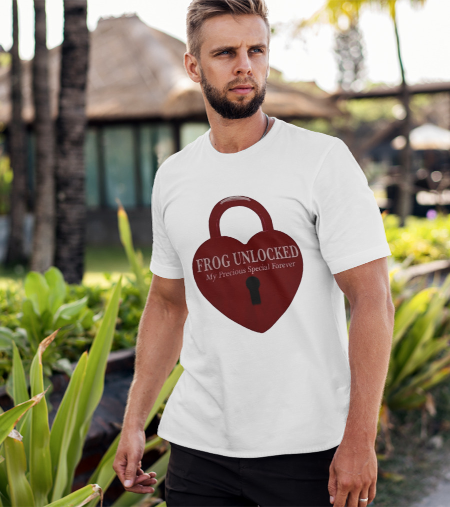 Frog Unlocked Heart Lock My Precious Special Forever T-Shirt