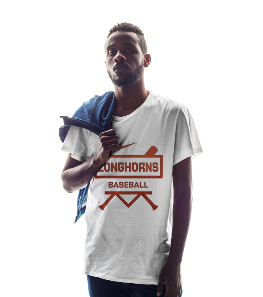 Longhorns Baseball Nike Logo Let's Go T-Shirt