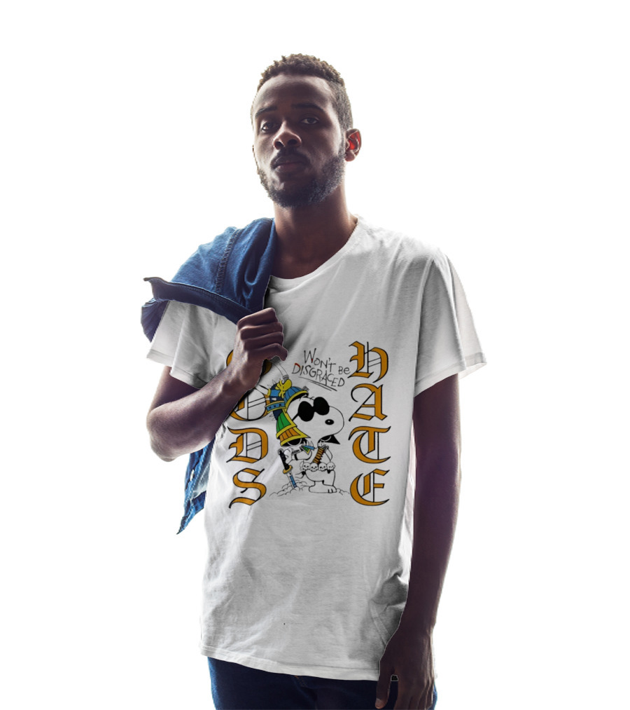 Gods Hate Snoopy Samurai Won't Be Disgraced T-Shirt