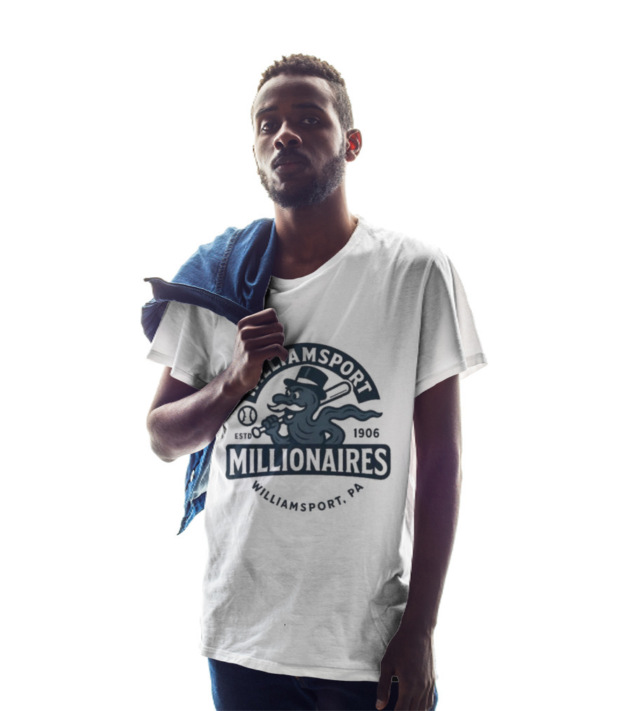 Williamsport Millionaires Established 1866 Baseball Team Williamsport PA T-Shirt