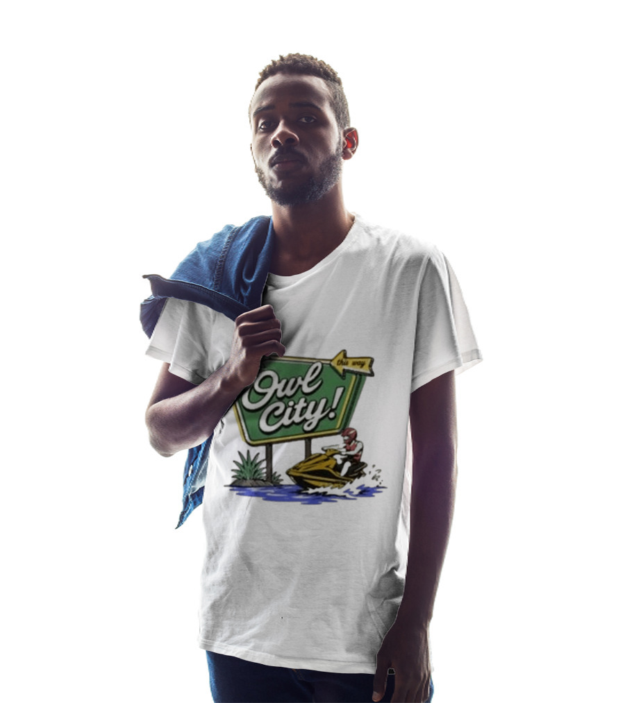Owl City Music Welcome To Owl City Jet Ski Adventure Sign T-Shirt
