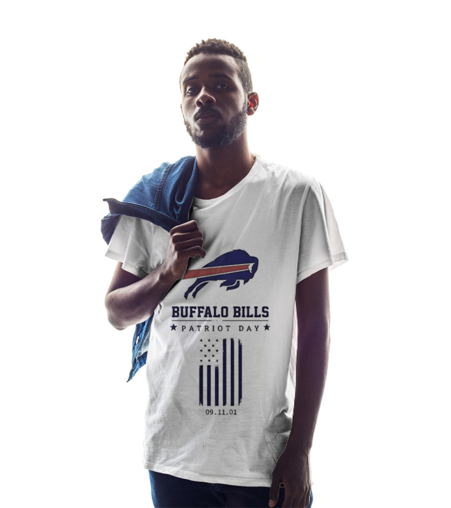 Buffalo Bills Patriot Day 09 11 01 Flag T-Shirt
