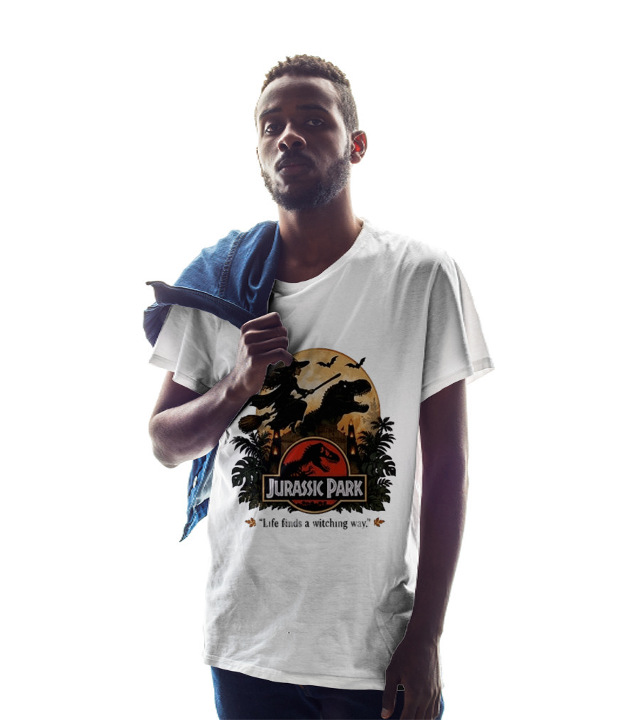Jurassic Park Life Finds A Witching Way Halloween T-Shirt