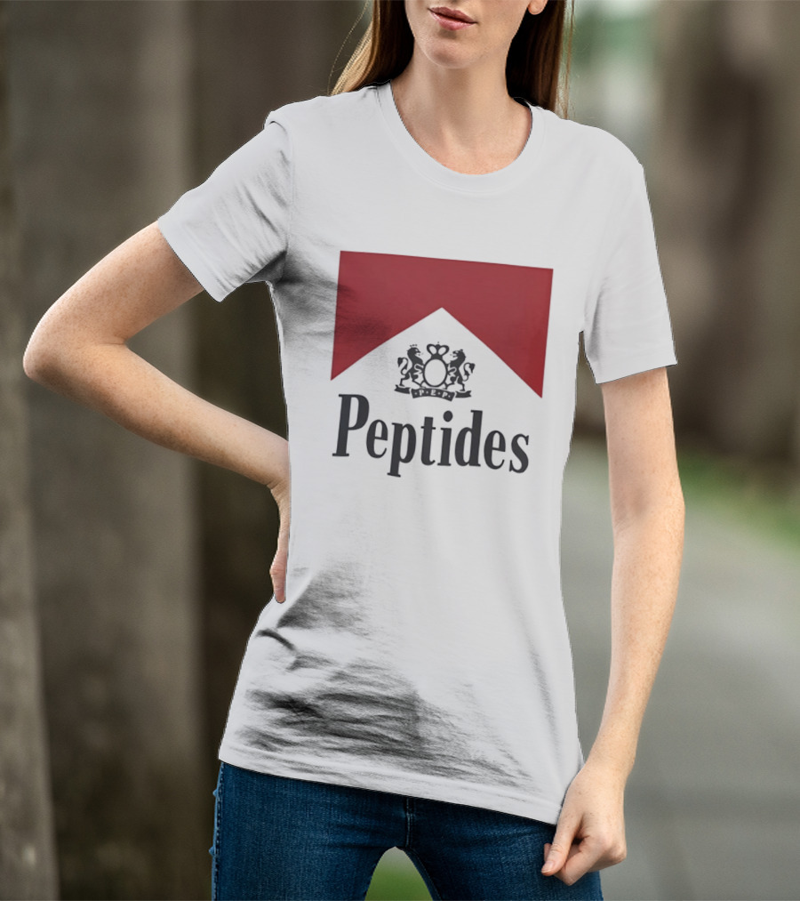 Peptides Regal Crest And Red Banner T-Shirt
