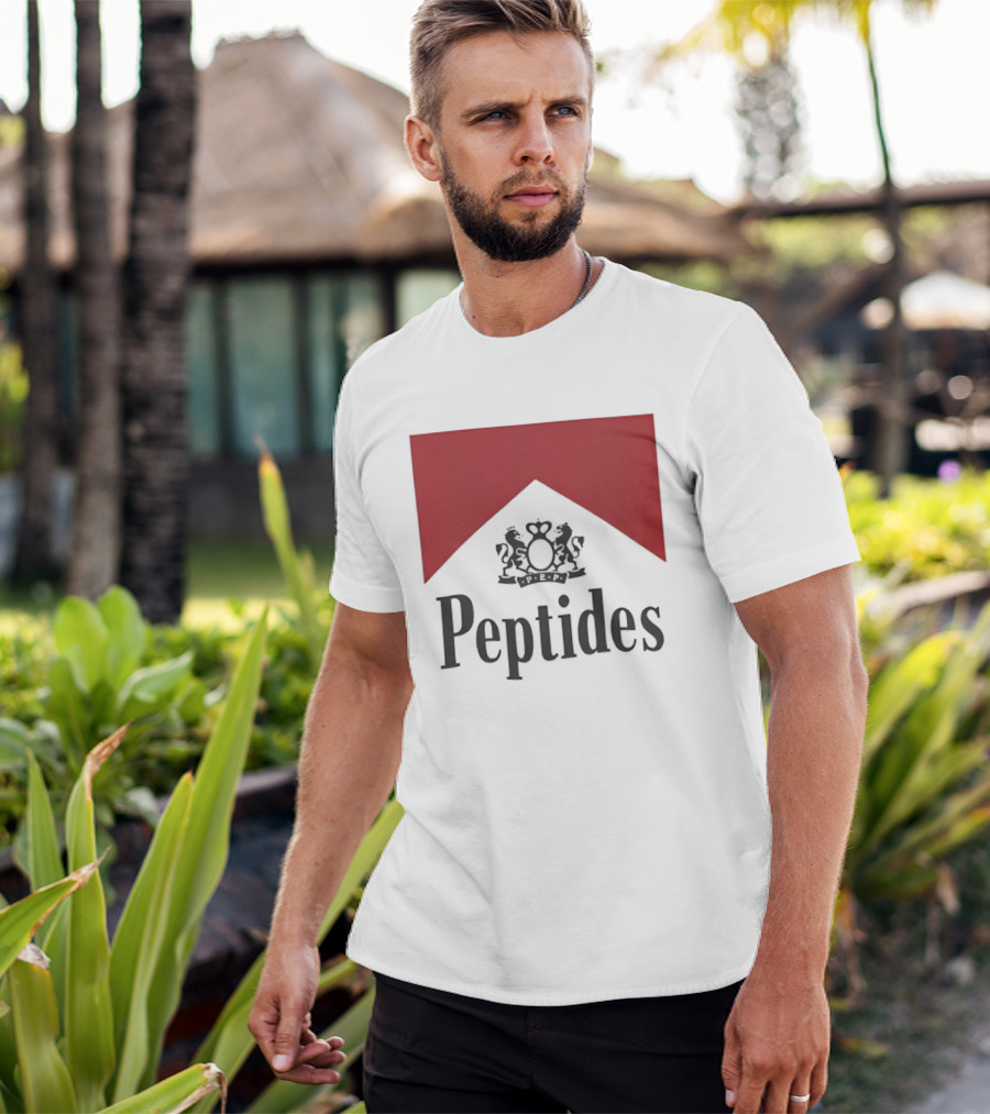 Peptides Regal Crest And Red Banner T-Shirt