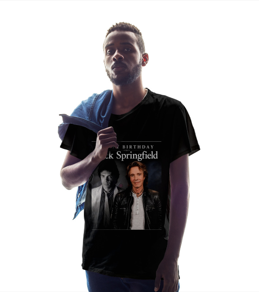 Happy Birthday Rick Springfield Retro And Modern T-Shirt