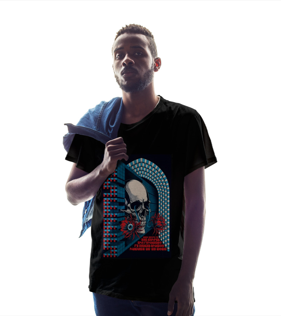 OSEES Knights Of The Crimson Eye San Francisco Chapel August 26 29 2026 Skull Spiral T-Shirt