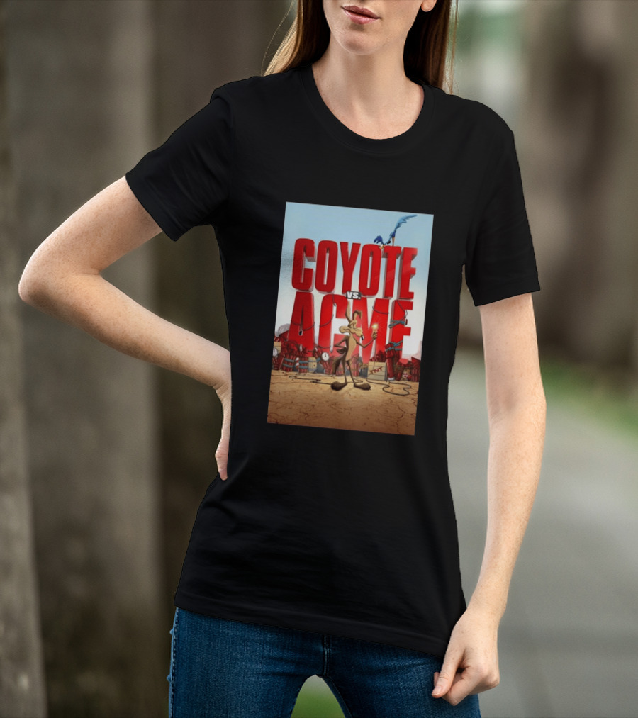 Coyote Vs. Acme Explosive Showdown With Cartoon Rivals T-Shirt