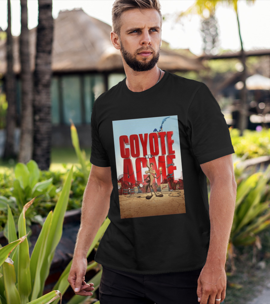 Coyote Vs. Acme Explosive Showdown With Cartoon Rivals T-Shirt