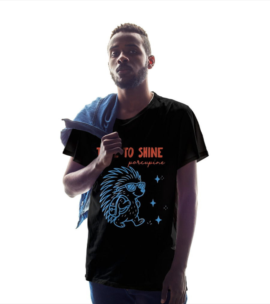 Time To Shine Porcupine Back To School Fun T-Shirt