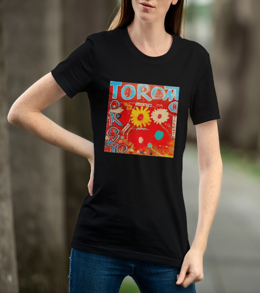 Toronto Floral By Ceare Painting Colorful Flowers T-Shirt