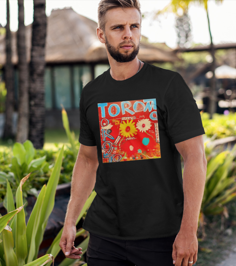 Toronto Floral By Ceare Painting Colorful Flowers T-Shirt