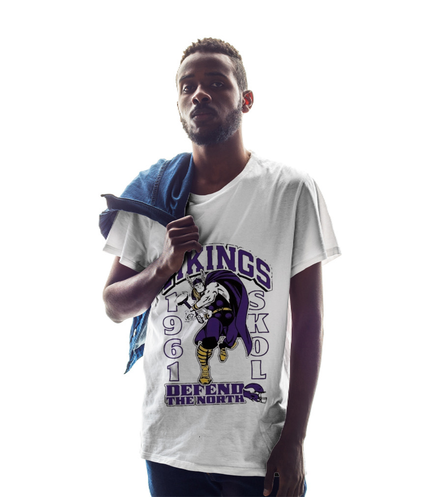 Vikings Skol 1961 Defend The North Thor Minnesota T-Shirt