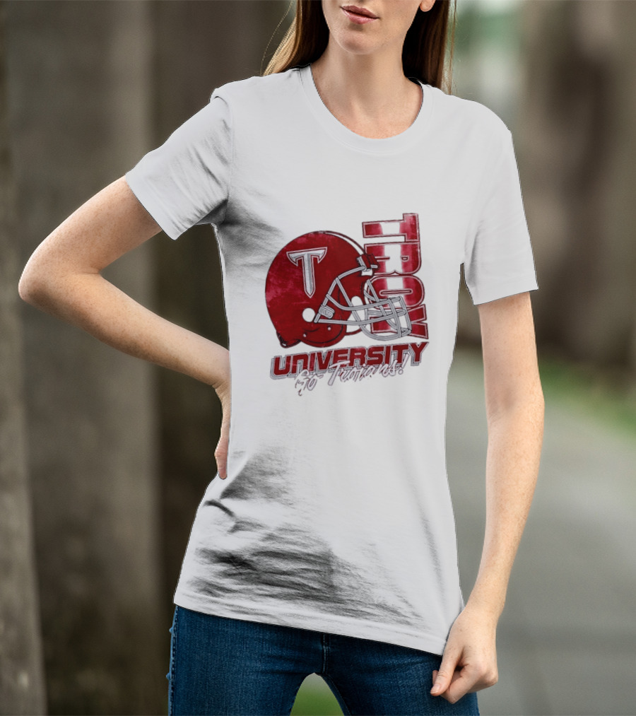 Troy Trojans University Go Trojans Football Helmet T T-Shirt