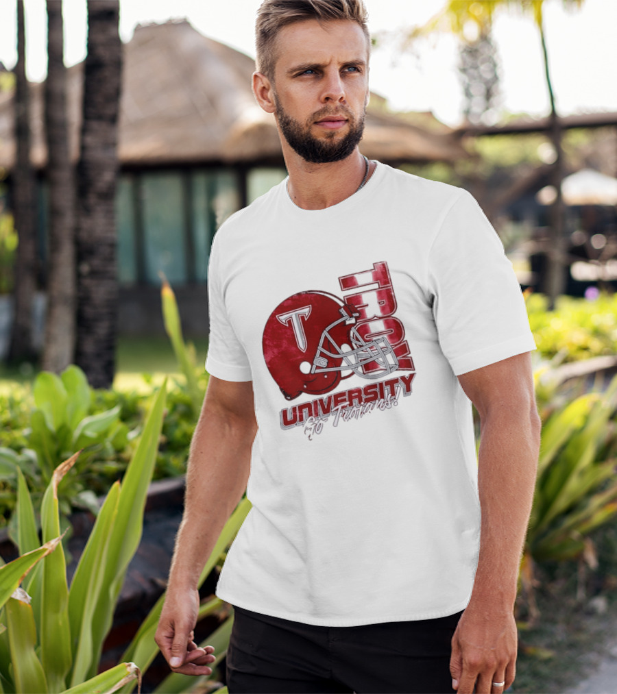 Troy Trojans University Go Trojans Football Helmet T T-Shirt