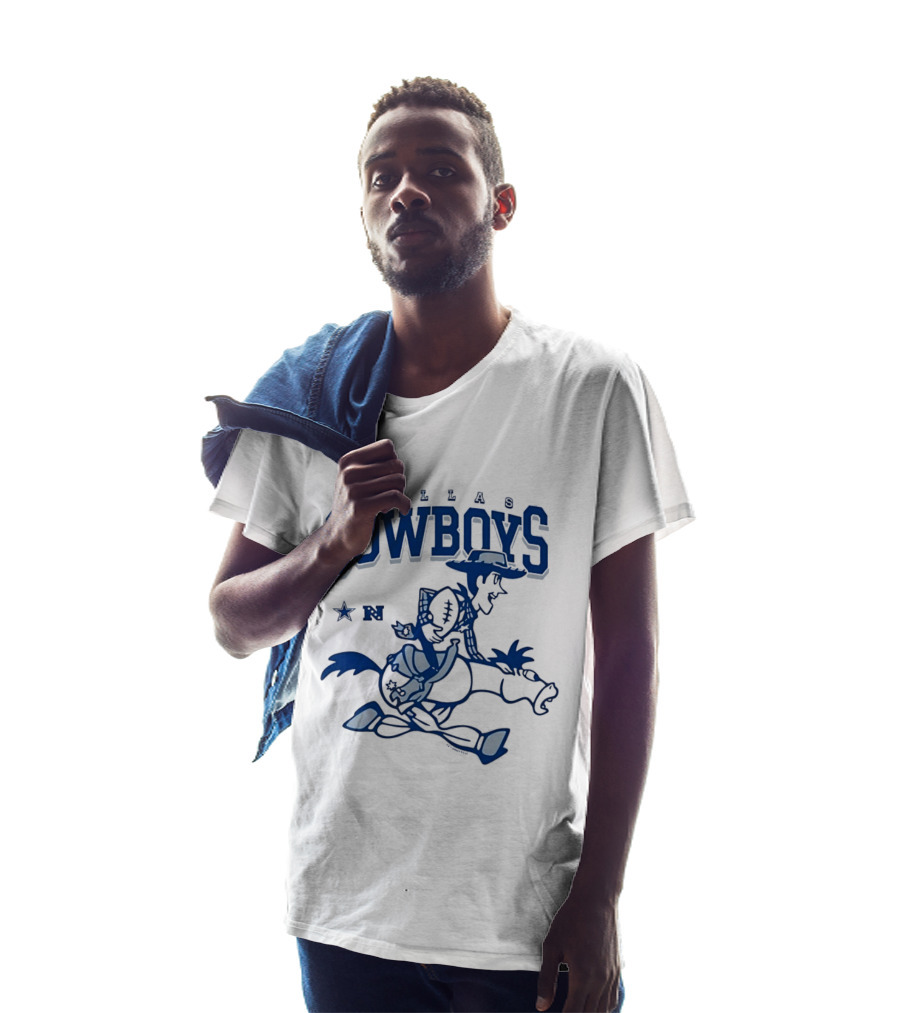 Woody Bullseye Dallas Cowboys Disney Mashup NFC Football T-Shirt