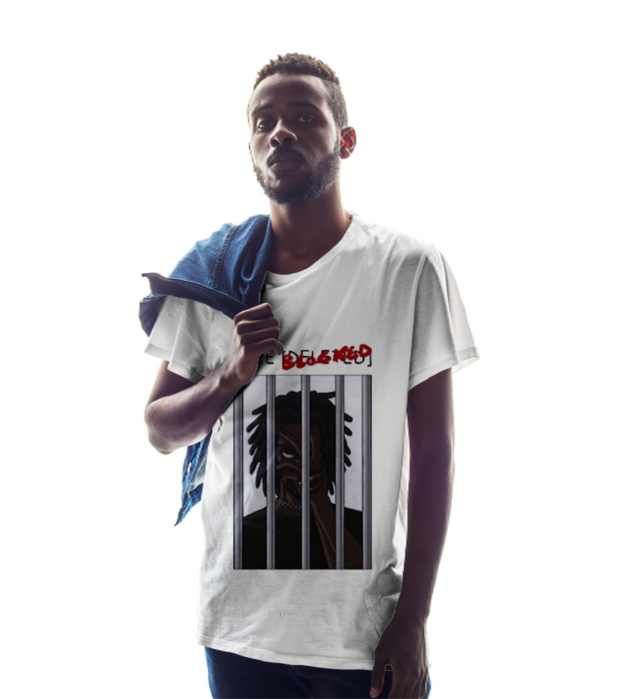 Free Blocked The Commissary Villain Dept Character Behind Bars T-Shirt