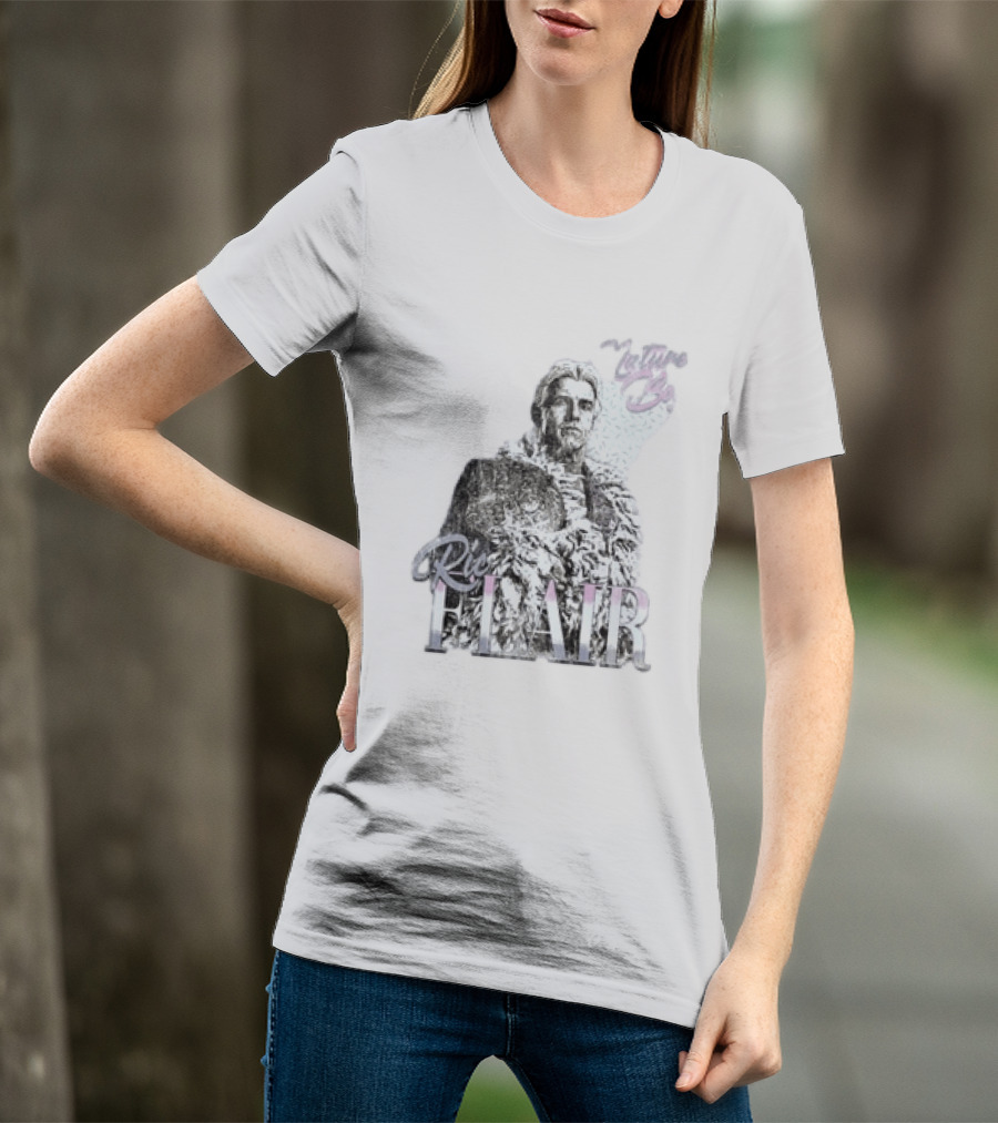Ric Flair Nature Boy Classic Wrestling Style Black And White T-Shirt