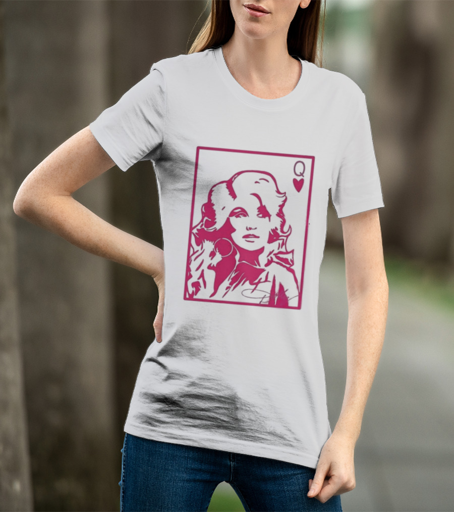 Dolly Parton Queen Of Hearts Playing Card Country Music T-Shirt