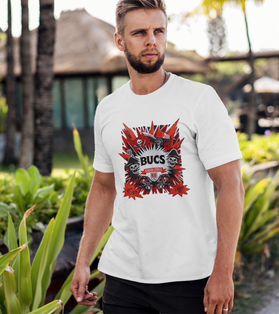 BUCS Season Opener September 7 2025 1:00 PM ET 50th Anniversary Celebration T-Shirt