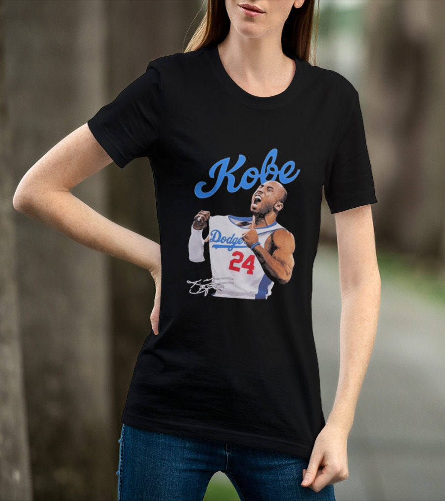 House Of Tees Kobe Bryant Dodgers 24 Jersey Image T-Shirt