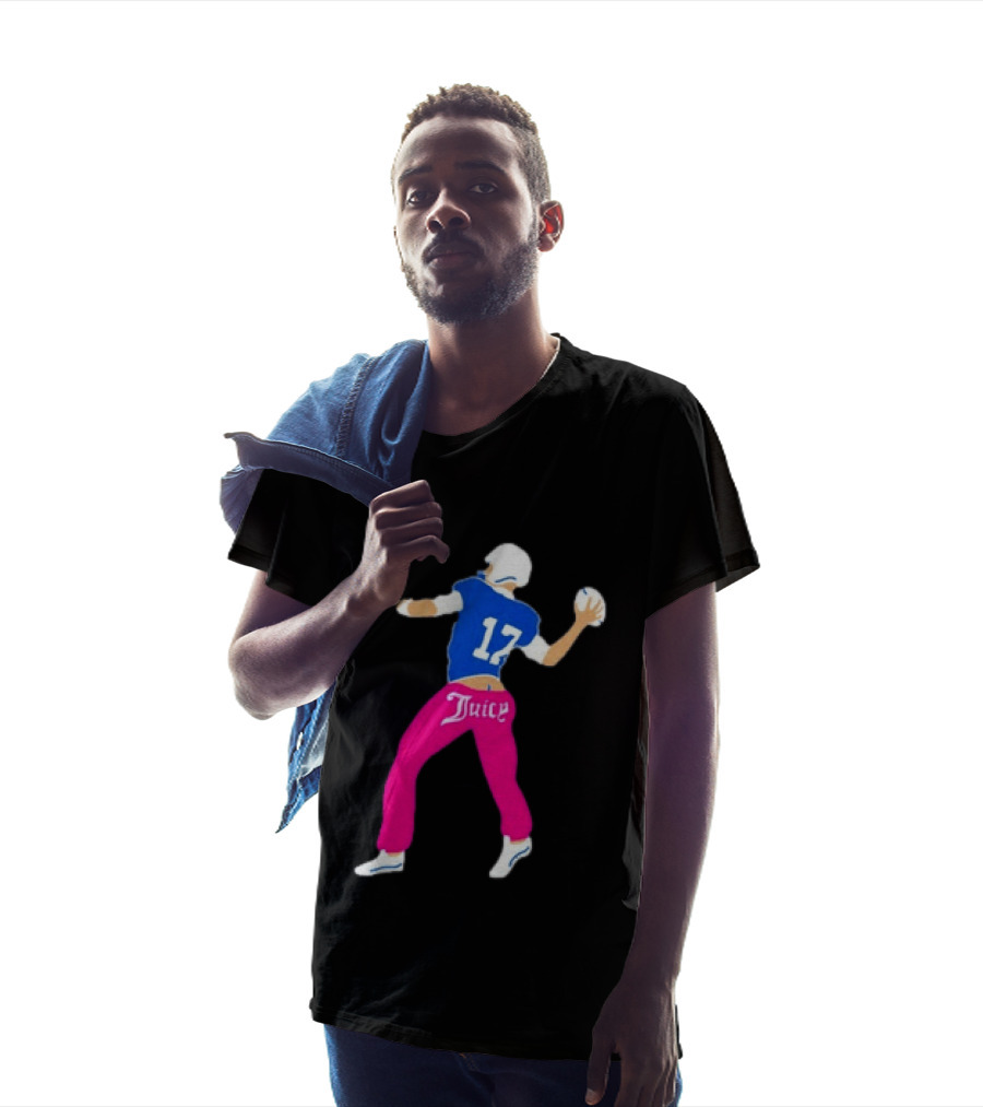 Josh Allen 17 Juicy Football Player Buffalo Bills Fans Retro Series T-Shirt