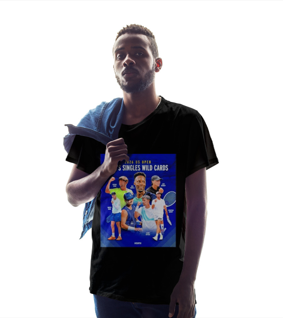 2026 US Open Men's Singles Wild Cards Michael Zheng Gael Monfils Jack Sock Martin Damm Alex Michelsen Ben Shelton Alexei Popyrin Dominic Stricker T-Shirt