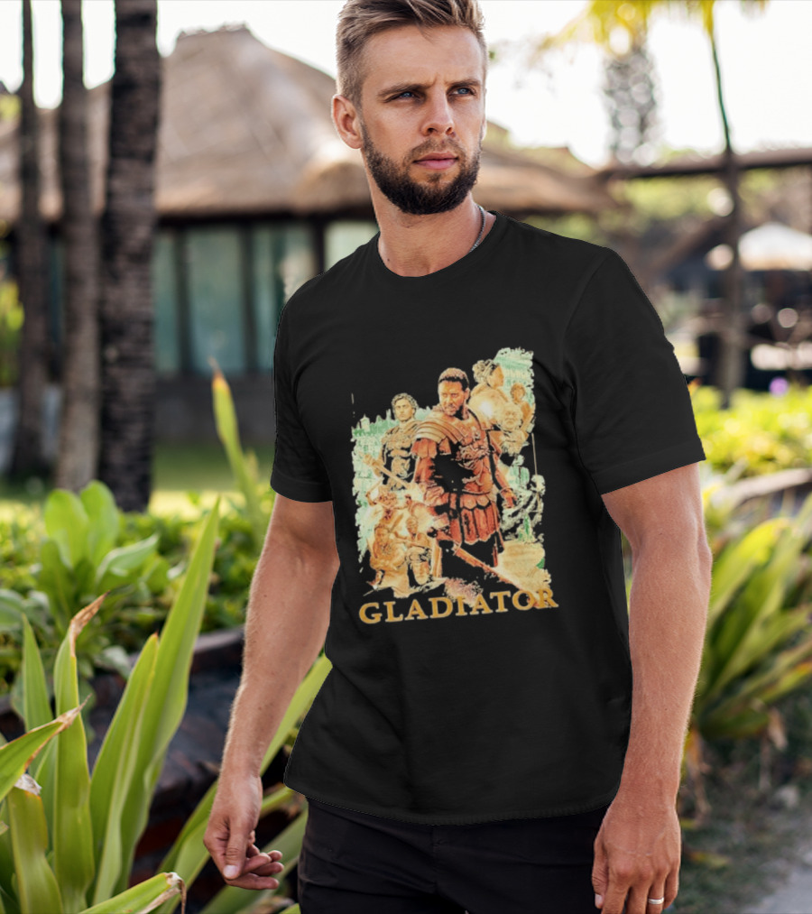 Gladiator Maximus Collage Russell Crowe Roman Warrior Epic T-Shirt
