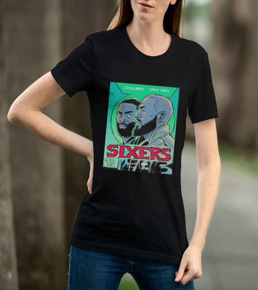 Jaylen Brown Lebron James Sixers NBA Lanterns T-Shirt