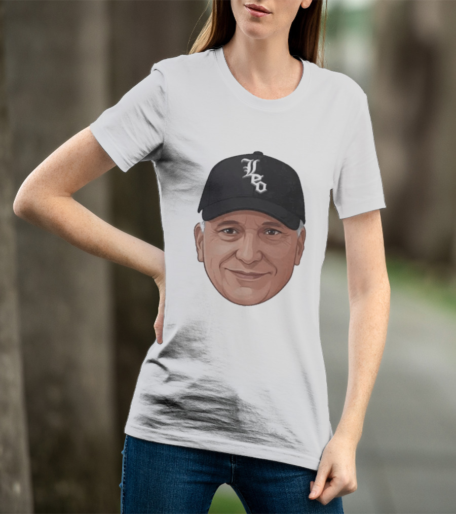 Pope Leo Face Cap Chicago White Sox T-Shirt