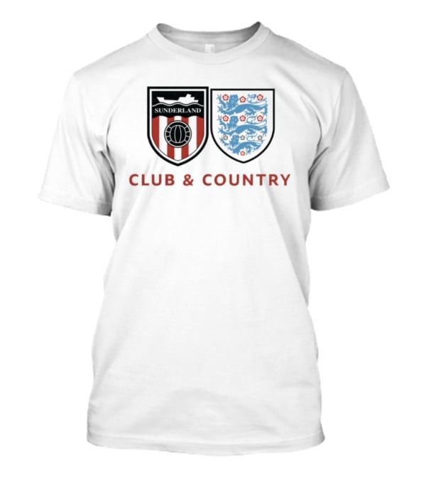 Sunderland Club & Country England Football Crest T-Shirt
