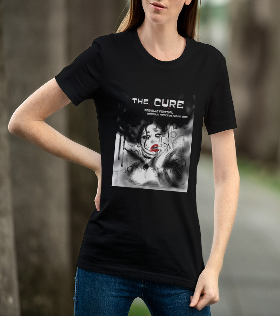 The Cure Pagaille Festival Bordeaux France 28 August 2026 Event T-Shirt