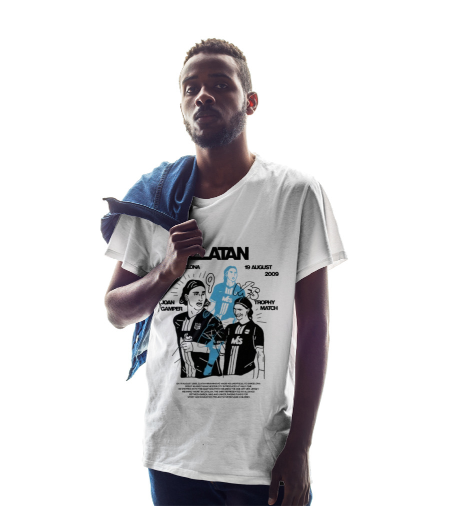 Zlatan Ibrahimović FC Barcelona 19 August 2009 Joan Gamper Trophy Més Match T-Shirt