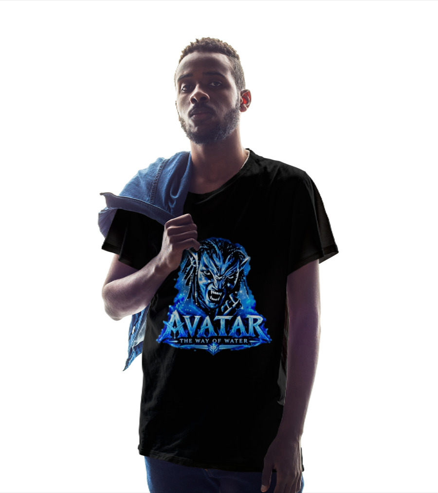 Avatar The Way Of Water Na'vi Warrior Fierce Expression T-Shirt