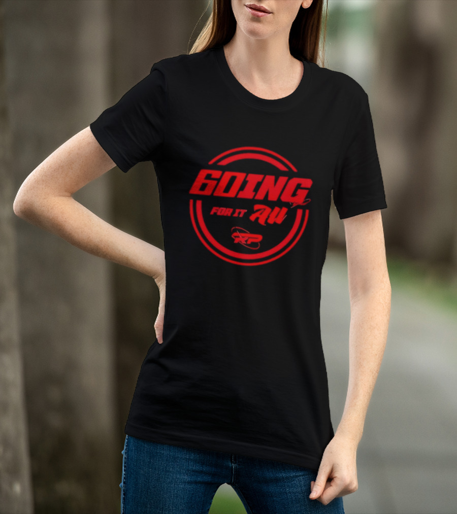 GOING FOR IT ALL RP Bold Red Circular T-Shirt
