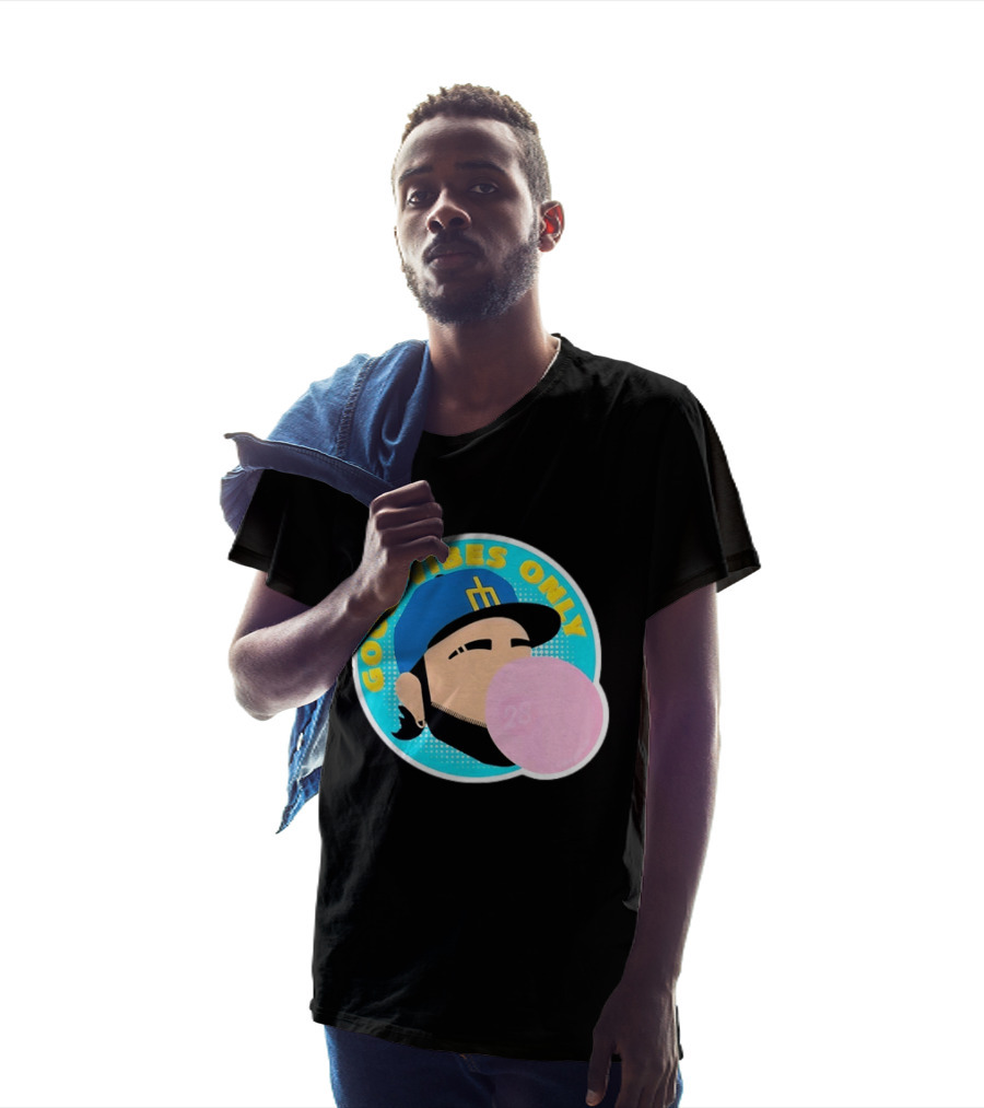 Seattle Mariners Eugenio Suarez Good Vibes Only 28 Baseball Bubblegum T-Shirt