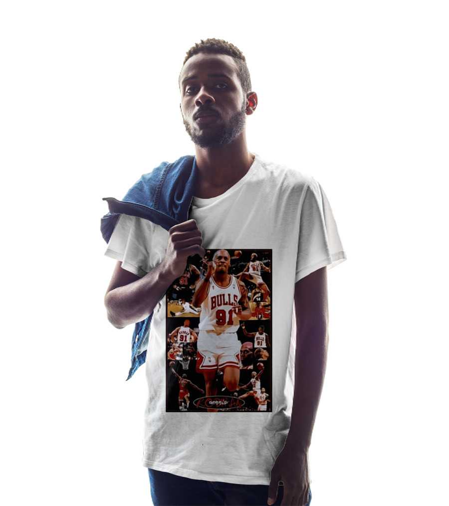 Dennis Rodman Chicago Bulls 91 Iconic NBA Basketball Highlights T-Shirt