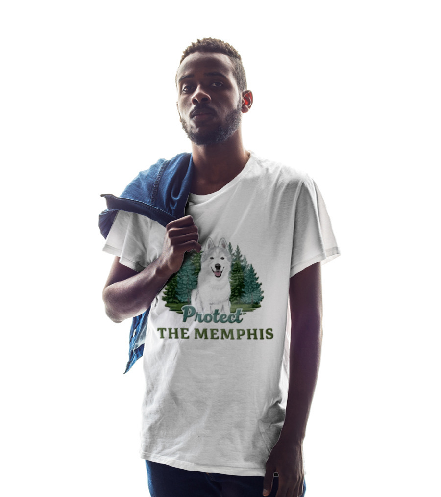 Protect The Memphis Husky Dog Forest Nature Animal T-Shirt