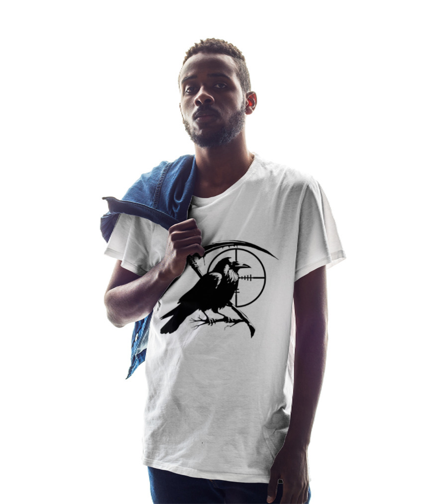Grim Reaper Raven Sniper Scope Target T-Shirt