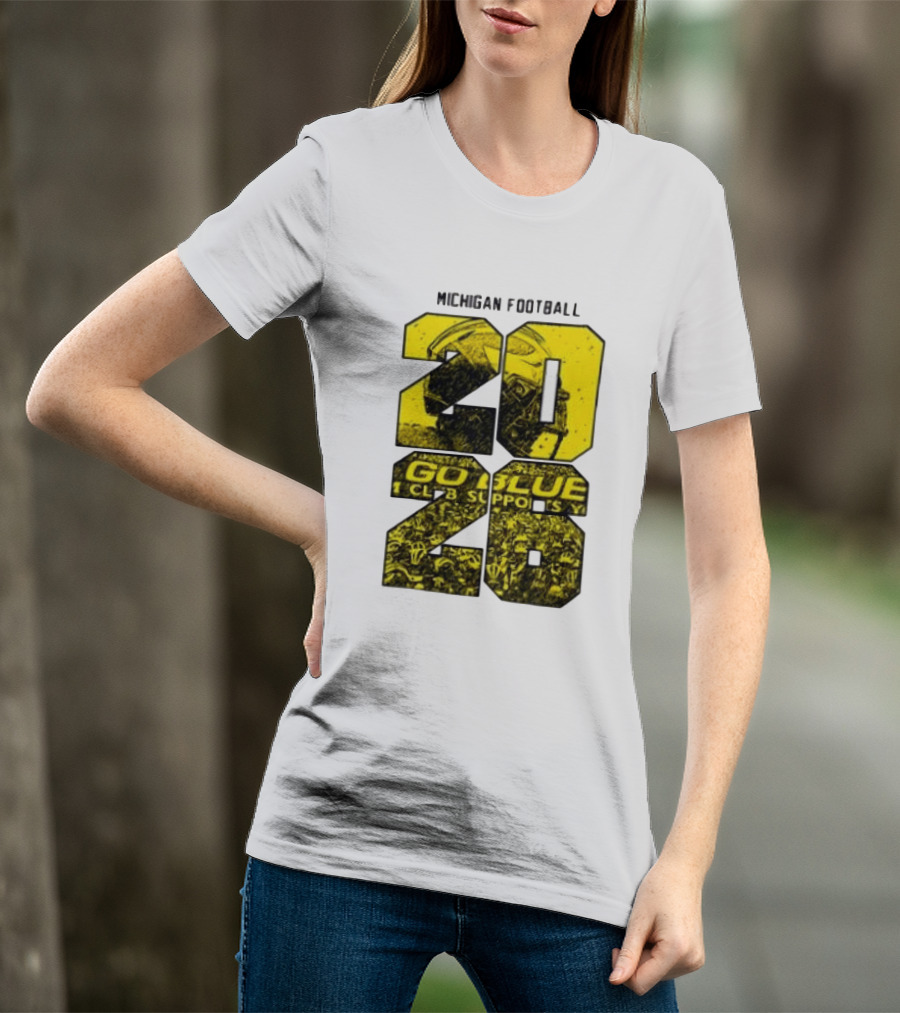 Michigan Football 2026 Go Blue Support T-Shirt
