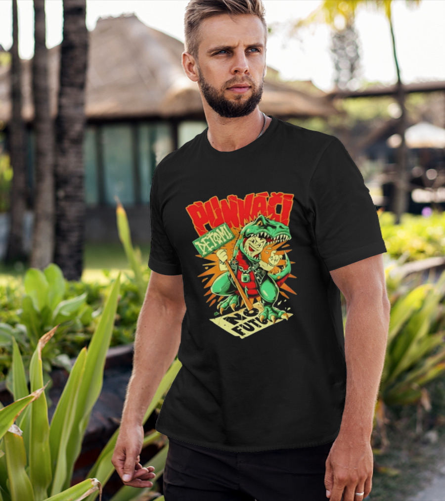 Punkači Deťomi No Future Dinosaur Punk Rock Rebellion T-Shirt