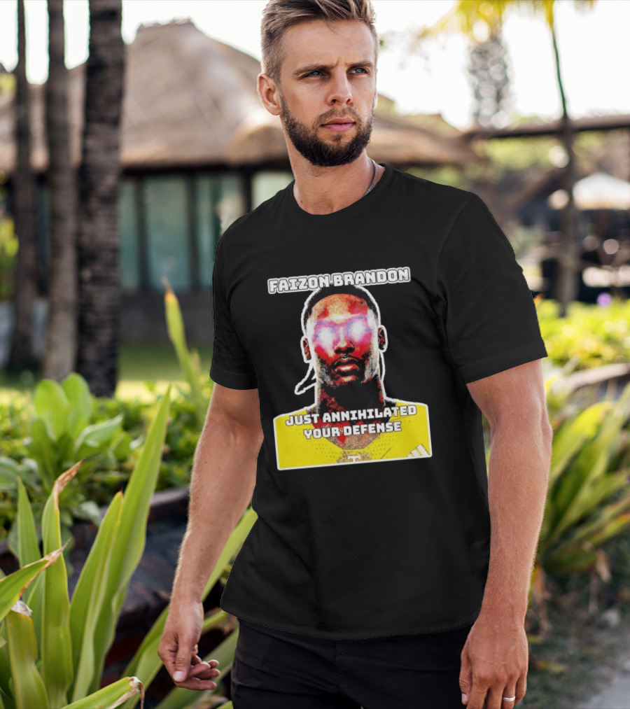 Faizon Brandon Just Annihilated Your Defense Glowing Eyes Football Player T-Shirt